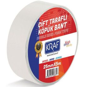Kraf 25 mm 5 m Çift Taraflı Köpük Bant