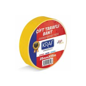Kraf 25 mm x 25 M Çift Taraflı Bant