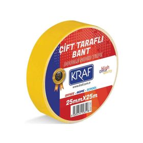 Kraf 25 mm x 25 M Çift Taraflı Bant