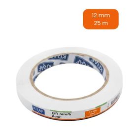 Kraf 2512G 12 mm x 25 mt Çift Taraflı Bant