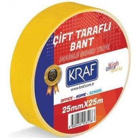 Kraf 2525G 25 x25 mm Çift Taraflı Bant