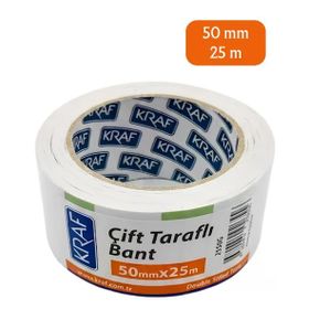 Kraf 2550G 50 mm x 25 mt Çift Taraflı Bant