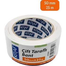 Kraf 2550G 50 mm x 25 mt Çift Taraflı Bant