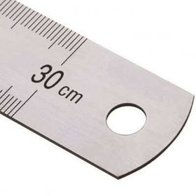 Kraf 30 cm İnch Ölçülü Çelik Cetvel