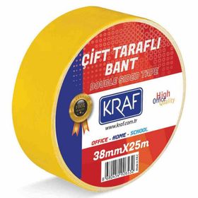 Kraf 38 Mm x 25 M Çift Taraflı Bant