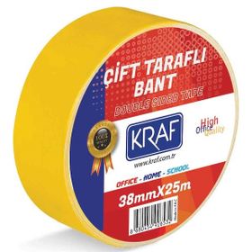 Kraf 38 Mm x 25 M Çift Taraflı Bant