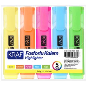 Kraf 385-5 5'li Fosforlu Kalem