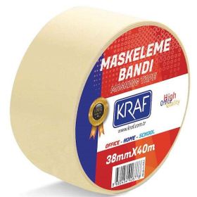 Kraf 4038G 38x40 m İnce Kağıt Bant