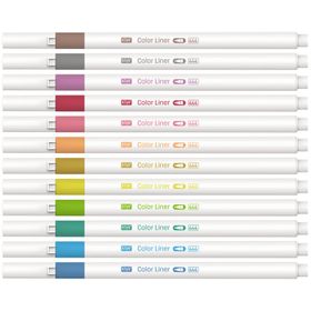 Kraf 444 12 Renk 0.5 mm Color Liner Kalem
