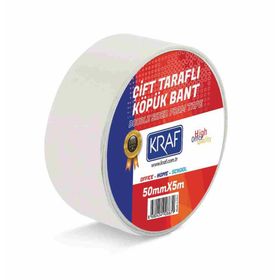 Kraf 50 mm 5 m Çift Taraflı Köpük Bant