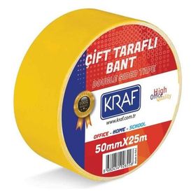 Kraf 50 mm x 25 M Çift Taraflı Bant