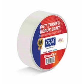 Kraf 5025G 25 mm x 5 mt Çift Taraflı Köpük Bant
