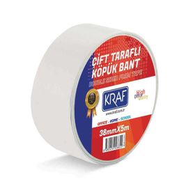 Kraf 5038G 38 mm 5 mt Çift Taraflı Köpük Bant