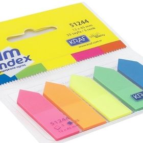 Kraf 51244 PP 12x44 mm OK Şekilli 5 Renk 25 Yaprak Index Film