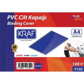Kraf 512G 160 Mikron 100 Adet Lacivert Cilt Kapağı