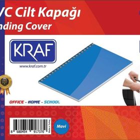 Kraf 512G 160 Mikron 100 Adet Mavi Cilt Kapağı