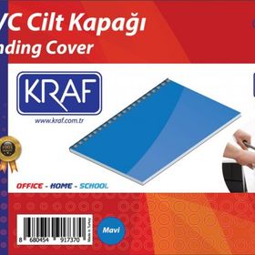 Kraf 512G 160 Mikron 100 Adet Mavi Cilt Kapağı