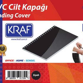 Kraf 512G 160 Mikron 100 Adet Siyah Cilt Kapağı