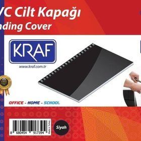 Kraf 512G 160 Mikron 100 Adet Siyah Cilt Kapağı