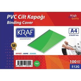 Kraf 512G 160 Mikron 100 Adet Yeşil Cilt Kapağı