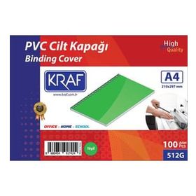 Kraf 512G 160 Mikron 100 Adet Yeşil Cilt Kapağı
