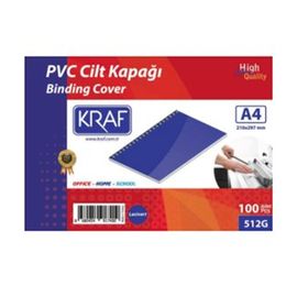 Kraf 512G A4 100'lü Mavi Cilt Kapağı