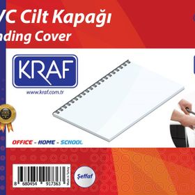 Kraf 512G A4 100'lü Şeffaf Cilt Kapağı