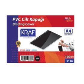Kraf 512G A4 100'lü Siyah Cilt Kapağı