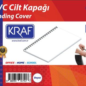 Kraf 512G Beyaz A4 100 Adet Cilt Kapağı