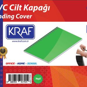 Kraf 512G Yeşil A4 100 Adet Cilt Kapağı