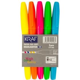 Kraf 5'li Kalem Tipi Gövde Fosforlu Kalem