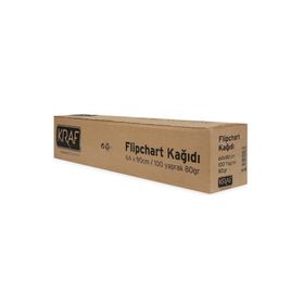 Kraf 702 gr Rulo 64x90 cm 100 Yaprak Flipchart Kağıdı