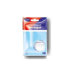 Kraf 7676TR 76x76 cm 100 Yaprak Şeffaf Karışık Yapışkanlı Not Kağıdı
