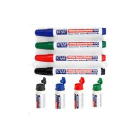 Kraf 770-4 4 Adet PVC Doldurulabilir Beyaz Tahta Kalemi