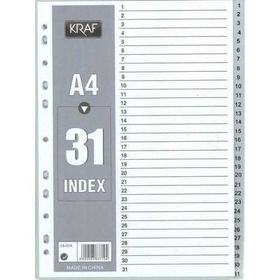 Kraf A4 1-31 Rakam Ayraç