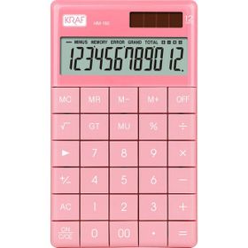 Kraf HM-180 PK Pembe 12 Hane Masaüstü Hesap Makinesi