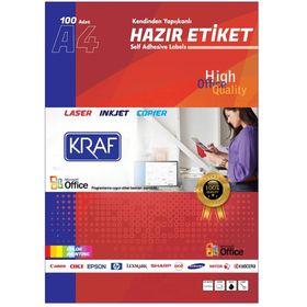 Kraf KF-2016 99.1x34 mm Lazer Etiket