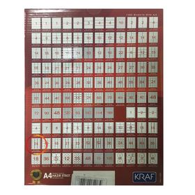 Kraf KF-2024 64x34 mm Lazer Etiket