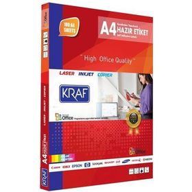 Kraf KF-2052 46.4x21.2 mm Lazer Etiket