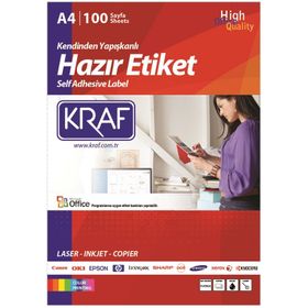 Kraf KF-2065 38.1x21.2 mm Lazer Etiket
