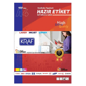 Kraf KF-2095 30x12 mm Lazer Etiket