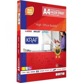 Kraf KF-2105 105x37.125 mm Lazer Etiket