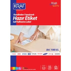 Kraf KF-2172 35x23 mm Lazer Etiket