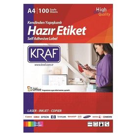 Kraf KF-2280 22x12 mm Lazer Etiket