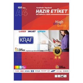 Kraf KF-2453 45x30 mm Lazer Etiket