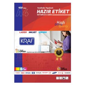 Kraf KF-2453 45x30 mm Lazer Etiket