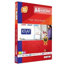 Kraf KF-2514 105x38 mm Lazer Etiket