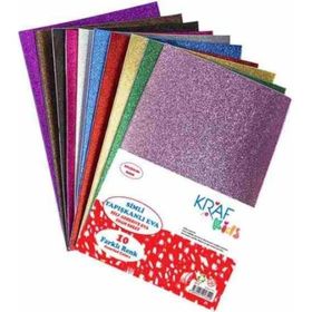 Kraf Kıds 20x30 2mm Simli Yapışkanlı Eva