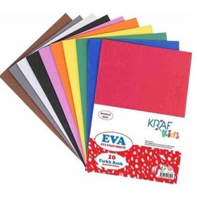 Kraf KK05 Kids A4 2 mm 10 Renk Eva