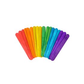 Kraf KK171 Renkli Küçük 50'li Ahşap Çubuk